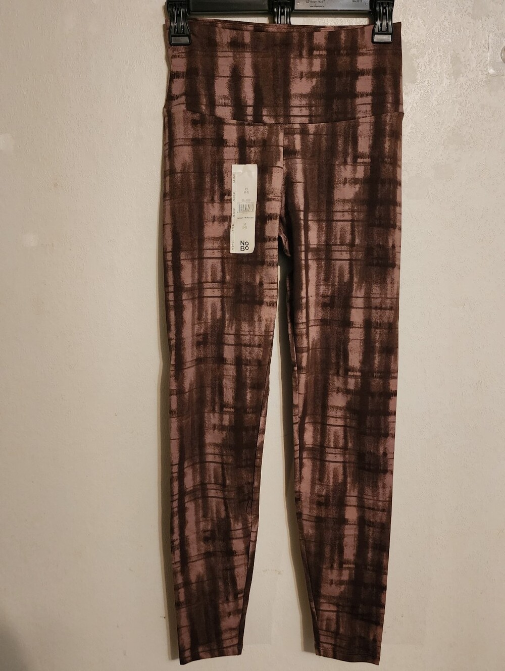 No Boundaries Brown Tie Dye Ankle Leggings Size XS NWT, Inseam 27"